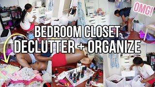 EXTREME CLOSET TRANSFORMATION! DECLUTTER & ORGANIZE WITH ME | BEDROOM CLEANING MOTIVATION Nia Nicole