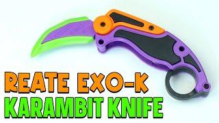 Plastic Reate Exo-K Gravity Karambit Knife - Fidget Toy for Adults