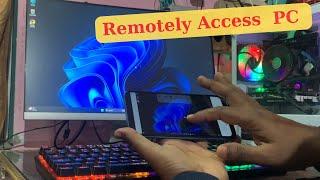 How to Remotely Connect Your Pc on Your Mobile And Control Your Pc with Your Mobile Wireless!!