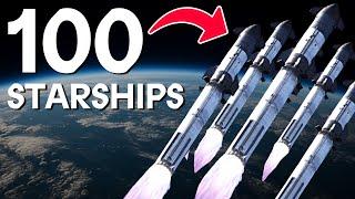 Can SpaceX launch 100 Starships in 1 Year?