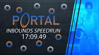 Portal Inbounds Speedrun - 17:09.49 - With Eye Tracking