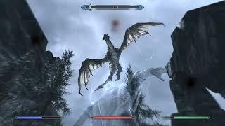 High-Level Mage vs Skuldafn (Skyrim)