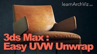 3ds Max Texturing Tutorial: UVW Unwrapping The Easy Way