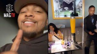 Bow Wow Surprises Customer With A Free Mimosa Tower At His New Restaurant Prime On Peachtree! 