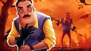 Перепрохождение игры Привет, Сосед с предателем из Амонг Ас // Hello Neighbor