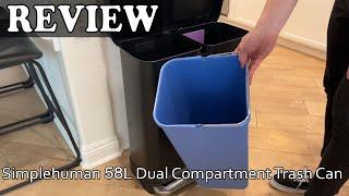 Simplehuman 58L Dual Compartment Trash Can Review