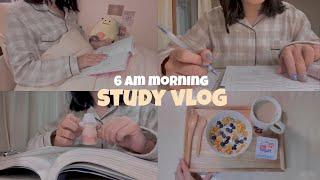 ️ morning routine | productive 6 am morning study vlog  | waking up early  2021 | SunnyVlog