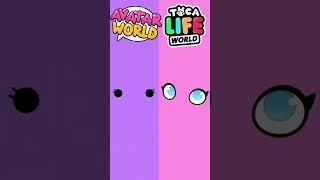 Body  Toca World Vs Avatar World  #tocaboca #avatarworld #pazu