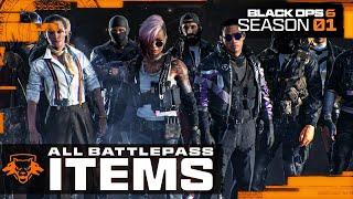 Black Ops 6: ALL Season 1 Battlepass Tier 1-100 Items Walkthrough (Blackcell & Sevati Operator)