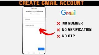 How To Create Gmail Account Without Phone Number 2024 || Gmail Account Create