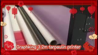 Graphking 3.2m tarpaulin printer for sale | Digital printing machine factory sale