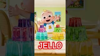 Color Mixing FUN   🟢! Learning JELLO Colors for Kids! #shorts #cocomelon #jello