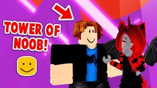 I Helped A NOOB WIN In Tower Of Hell! (Roblox)