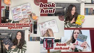 ULTIMATE BOOK VIDEO *book haul, book unhaul, & reading journal updates*