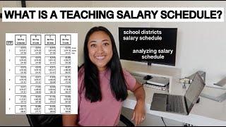 WHAT'S A TEACHING SALARY SCHEDULE? ANALYZING SALARIES FROM DIFFERENT SCHOOL DISTRICTS AND STATES