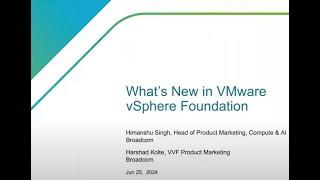 What's New in VMware vSphere Foundation 5.2