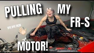 PULLING MY FRS ENGINE! - Rina Rae