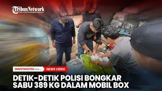 Detik-Detik Polisi Bongkar Sabu 389 Kg dalam Mobil Box