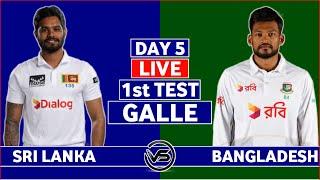 Sri Lanka vs Bangladesh 1st Test Day 5 Live | SL vs BAN 1st Test Live Commentary | Sri Lanka Bowling