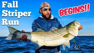 Exciting Fall Striped Bass Run 2024 Begins | Captain Joey Leggio