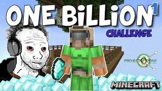 MINECRAFT Skyblock - One BILLION diamonds challenge begins! - Project Ozone #1