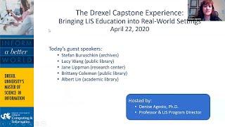 Drexel MS in Information: Bringing LIS Education into Real-World Settings Webinar