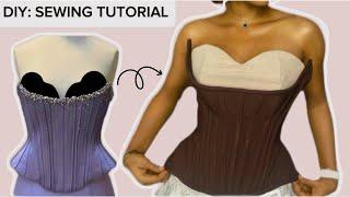 HOW TO SEW A FUNNEL CORSET WITH A CONE SHAPE | TUTORIAL |