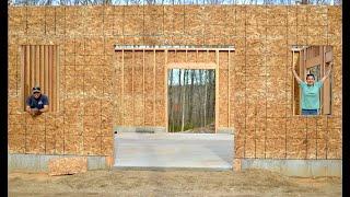 Building our dream garage: OSB Sheathing Installation - Exterior Walls