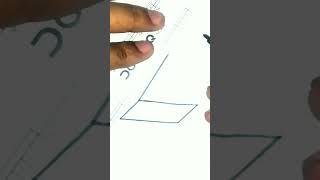 How to draw rectangular pyramid #drawing #3ddrawing