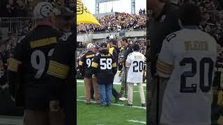 Alejandro Villanueva & David DeCastro surprise Veteran with Super Bowl tix #steelers #nfl #shorts