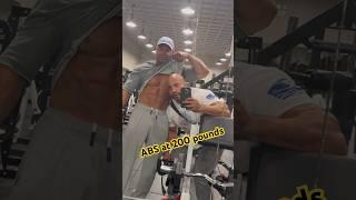 Abs at 200 pounds #viralvideo #viralshorts #shorts #shortsfeed #aesthetic #fitness #gym #fit #work