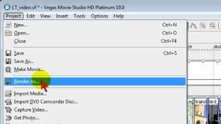 Sony Vegas Movie Studio Settings for HD wide screen at YouTube