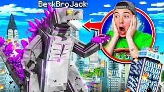 Playing as MECHA GODZILLA in MINECRAFT!