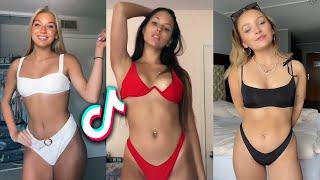 Show yourself in baggy clothes then in a bikini - TikTok Compilation