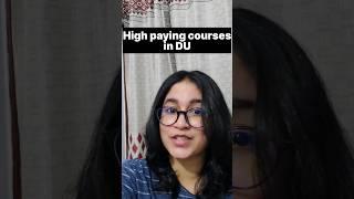 High PAYING courses in DELHI UNIVERSITY || DU top Courses #shorts #delhiuniversity #placement #du