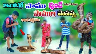 ఇంట్లో పాము సొత్తే పాముల పాపయ్య | intlo pamu sothe pamula papayya | manu videos || telugu letest all