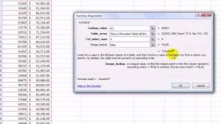How to do a VLookup in Excel 2007
