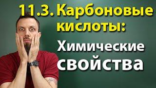 11.3. Карбоновые кислоты и их соли: Химические свойства. ЕГЭ по химии