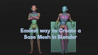 Easiest Way to Create Blocking Mesh for Sculpting in Blender