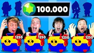 100.000 GEMS MEGA BOX OPENING BATTLE! 10x LEGENDÄRER BRAWLER!  Brawl Stars deutsch