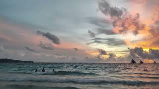 Sunset at White Beach Station 3. Boracay. Philippines Закат. Остров Боракай. #Boracay