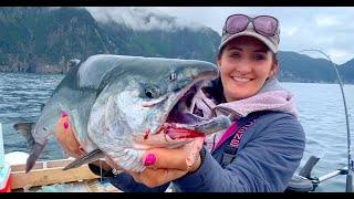 Seward Silver Salmon Alaska Fishing from a boat