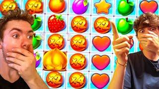 BIG WIN ON FRUIT PARTY ONLINE SLOT BONUS BUYS (Blizz casino)