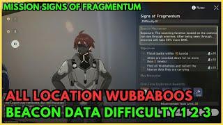 ALL LOCATION WUBBABOOS BEACON DATA DIFFICULTY 1 2 3