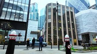 [4K] City of London Skyscrapers | Moorgate | Aldgate | Walking Tour