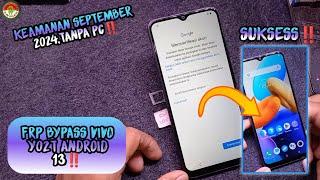 FRP BYPASS VIVO Y02t ANDROID 13 KEAMANAN SEPTEMBER 2024,TANPA PC‼️