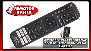 4 METODOS PARA CONFIGURAR UN CONTROL REMOTO UNIVERSAL HUAYU RM-L1298 IRM-12362 EN UN SMART TV