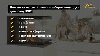 Для каких отопительных приборов подходит дымоход Schiedel UNI?