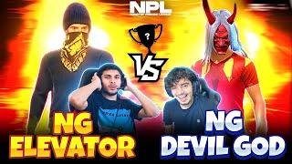 NG Elevator vs NG Devilgod  || NPL || 1 vs 1 Mobile Championship|| #nonstopgaming