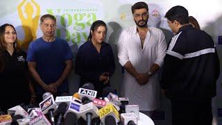 Nushrratt Bharuccha, Arjun Kapoor, Amruta Devendra Fadnavis At Celebration Of International Yoga Day
